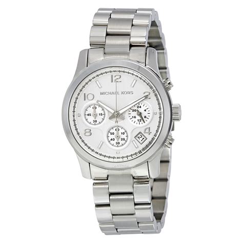 silver michael kors watch sale|Michael Kors Watch silver women's.